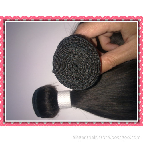 Hottest Style 5A Natural Straight Hair Weave Natural Black Bundle Hair 10-30inch 100g Unprocessed Virgin Brazilian Hair Extension